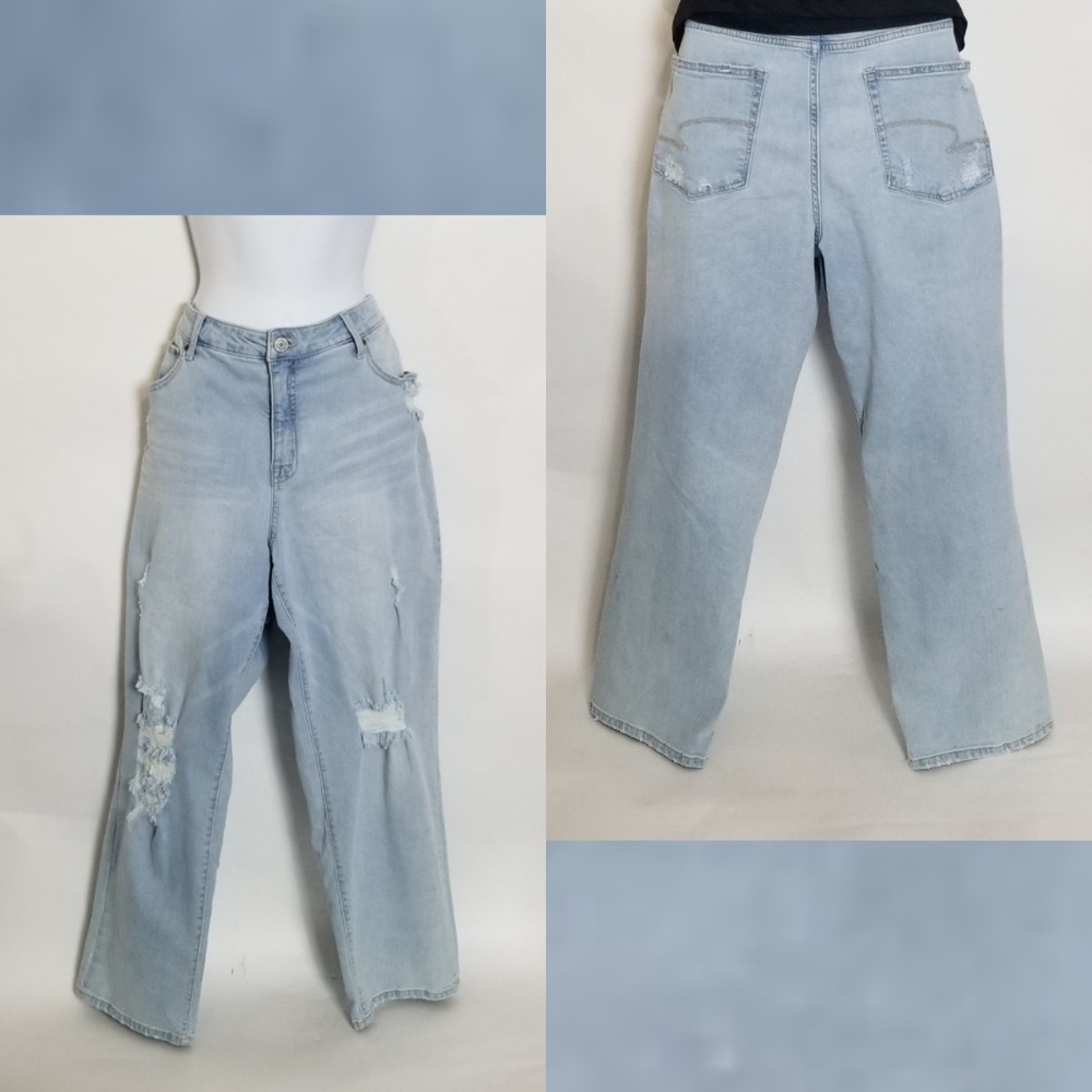 Time and Tru Destructive Crop Jeans